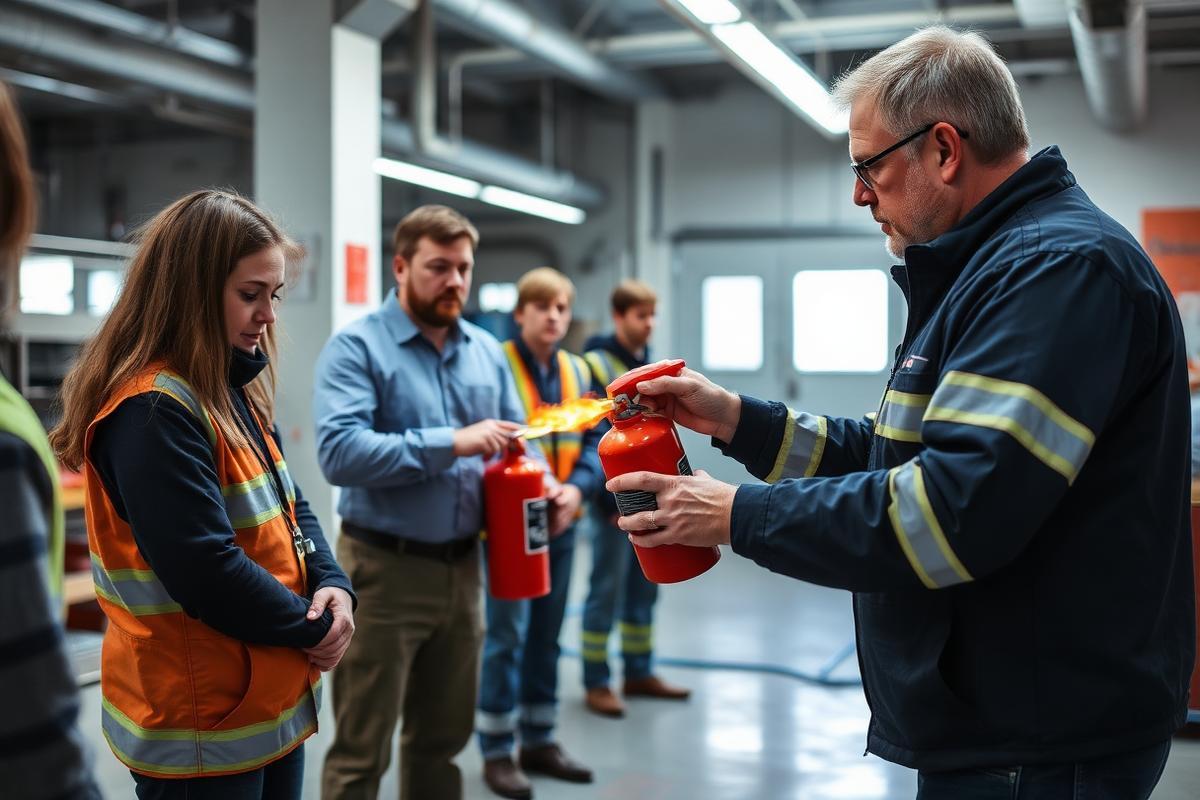 Fire safety training session